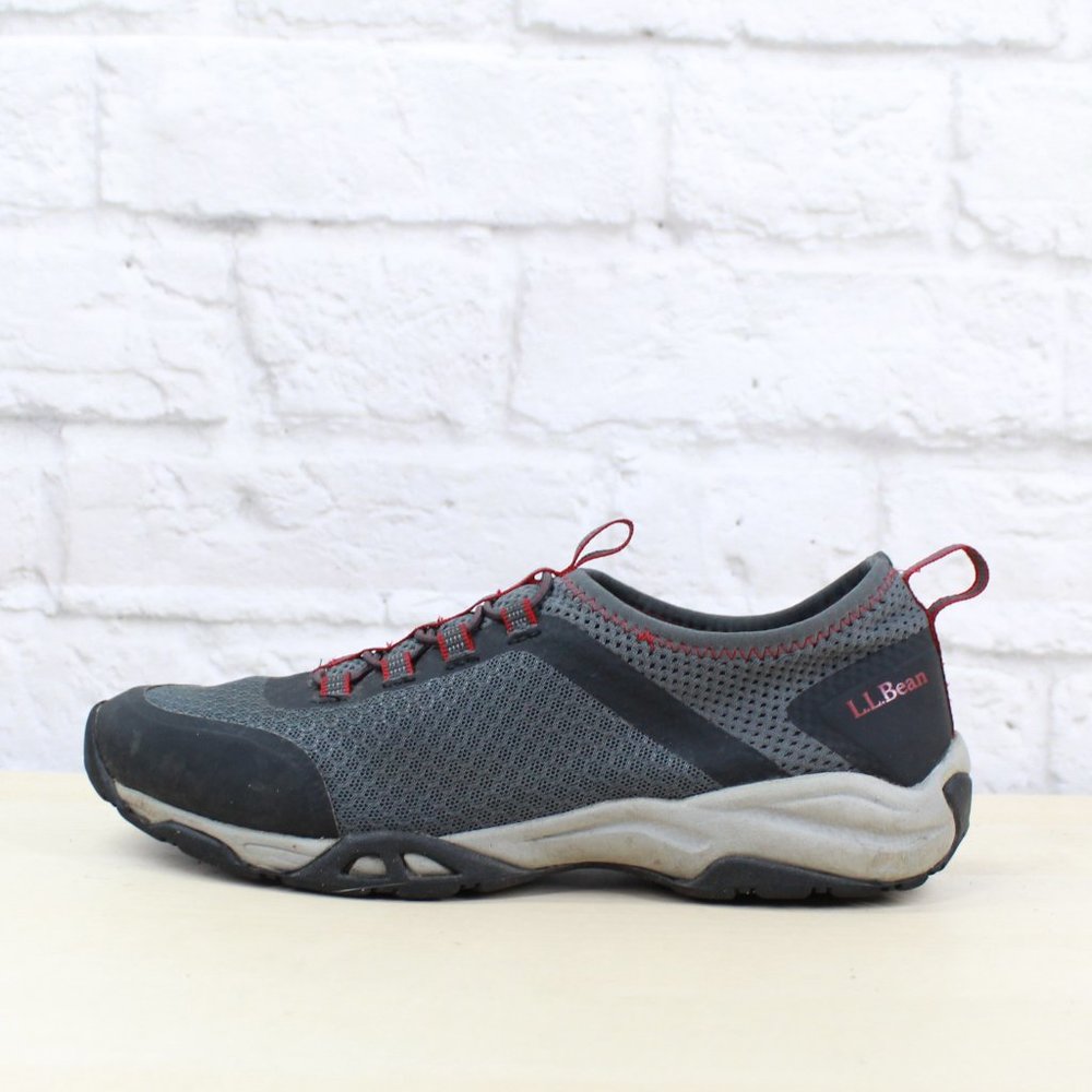 LL Bean Adventure Gray Breathable Rugged Mesh Slip on Sneakers Size US 5 - Picture 2 of 9